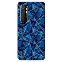 Xiaomi Mi Note 10 Lite Uyumlu Kılıf Mavi Delisi (46) Core Armor Kılıf Geometrik