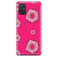 Samsung Galaxy M51 Uyumlu Kılıf Pembe Delisi (28) Arka Kapak Donut