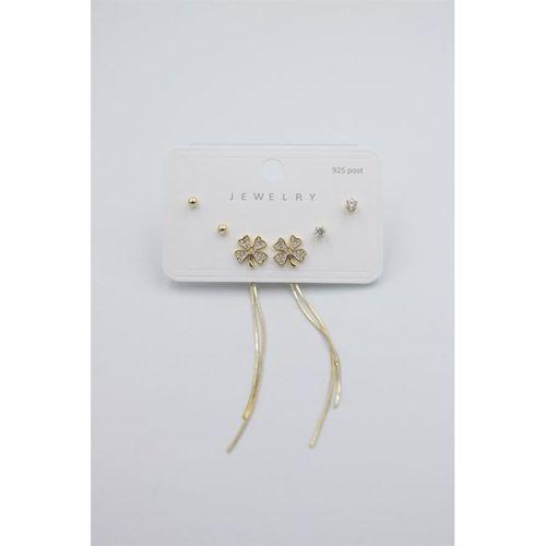 Çoklu Set Küpe - Altın