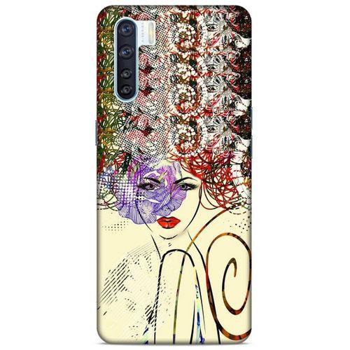 Lopard Oppo A91 Uyumlu Kılıf Sürreal Yüzler ♀ (19) Kılıfları Baskılı