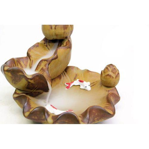 Seramik Dekoratif Şelale Geri Akışlı Tütsülük