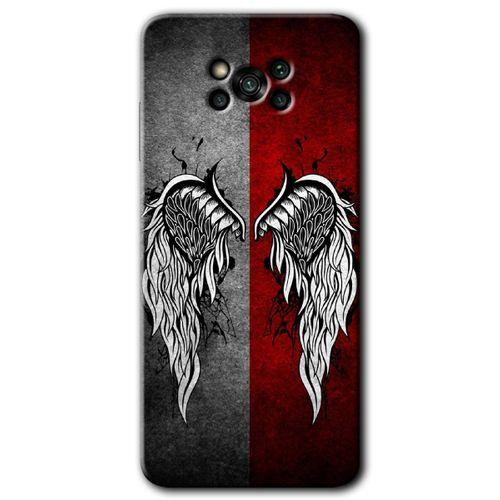 Poco x3 NFC Kılıf Baskılı Kapak - Lucifer + 5D Tam Kaplayan Cam