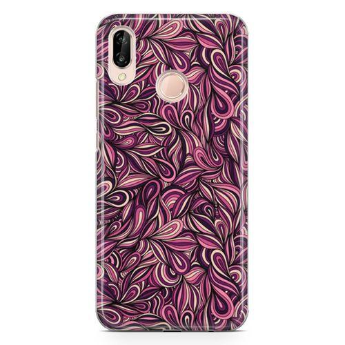 Huawei Nova 3e Kılıf Döngüsel Öğeler Arka Kapak Koruma Desenli Full Koruyucu