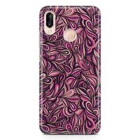 Huawei Nova 3e Kılıf Döngüsel Öğeler Arka Kapak Koruma Desenli Full Koruyucu