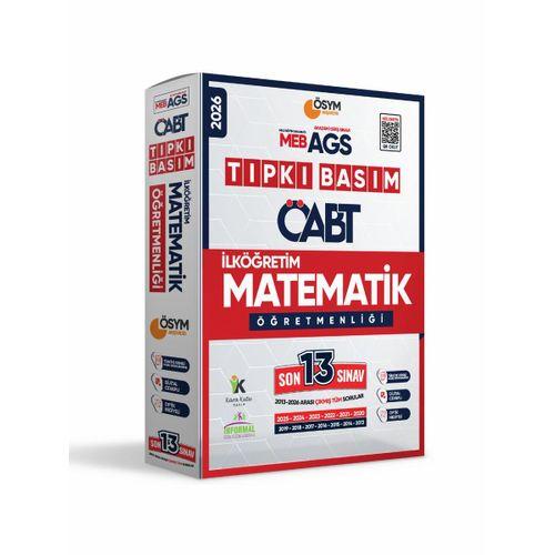 2026 MEB-AGS ÖABT İlköğretim Matematik Öğretmenliği ÖSYM Tıpkı Basım 13lü Deneme Paketi Türkiye G