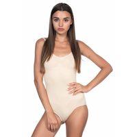 Kadın Çıtçıtlı Body - Yumuşak Dokulu Kalın Askılı, Ten