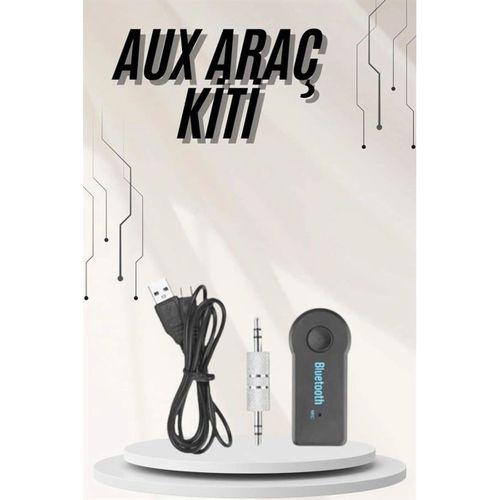 Yeni Nesil Bluetooth Aux Araç Kiti Siyah Tv Tablet Telefon Araç Araba