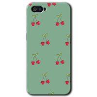 Realme C2 Kılıf HD Desen Baskılı Arka Kapak + Temperli Cam - Kiraz Berry