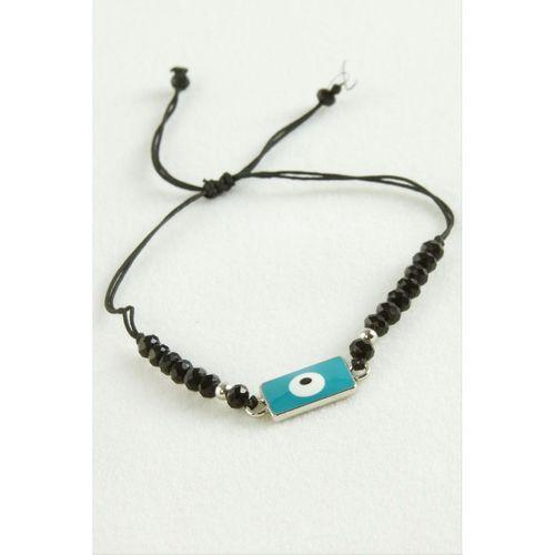 Nazar Dikdörtgen Kristal Bileklik