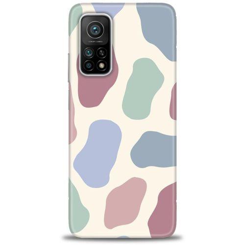 Xiaomi Mi 10T Kılıf HD Baskılı Kılıf - Renkli Benek + Tam Ekran Koruyucu