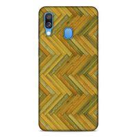 Lopard Samsung Galaxy A40 Uyumlu Kılıf Wood'X (32) Soft Silikon Kılıf Desenli