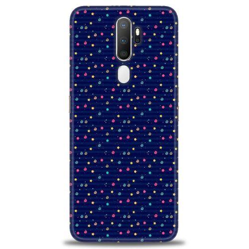 Oppo A5 2020 Kılıf HD Baskılı Kılıf - Gökyüzü Çizimi + Tam Ekran Koruyucu