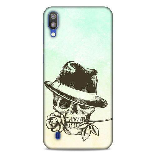 Lopard Samsung Galaxy M10 Uyumlu Kılıf Tattoo's (23) Ultra Koruma Kılıfı Çiçekli İskelet