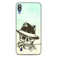 Lopard Samsung Galaxy M10 Uyumlu Kılıf Tattoo's (23) Ultra Koruma Kılıfı Çiçekli İskelet