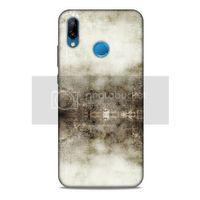 Paslı Renkler Beyaz Siyah Huawei P20 Lite Kılıf