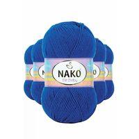 5 Adet Elite Baby El Örgü İpi Tüylenmeyen Bebek Yünü Saks Mavi 10346