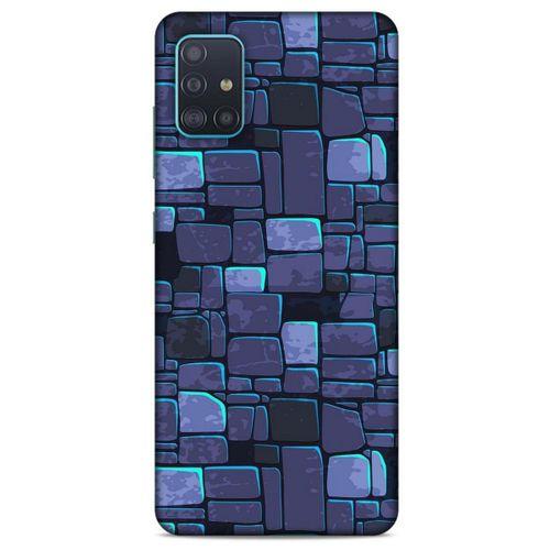 Samsung Galaxy A51 Kılıf Baskılı Özel Seri Taşlı (12) Koruyucu Silikon