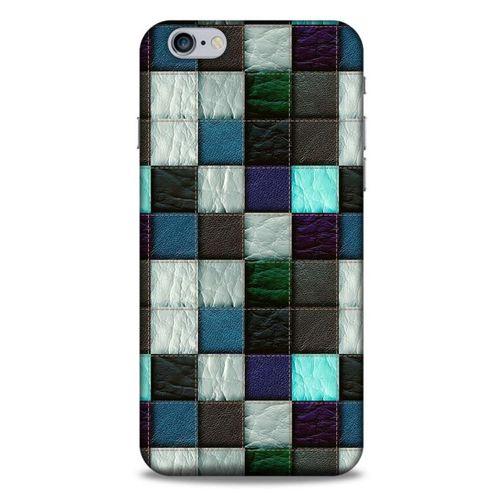 Apple Iphone 6S Plus Kılıf Patchwork (46) Core Armor Kılıf Gri Cam Göbeği