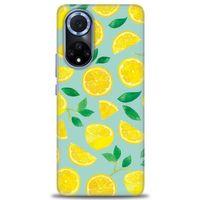 Huawei Nova 9 Kılıf HD Baskılı Kılıf - Limon Dilimleri + Tam Ekran Koruyucu