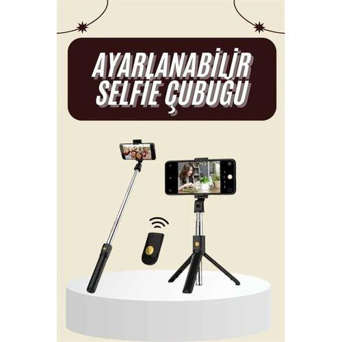 Cep Telefonu Tripod Standı Manyetik Selfie Sopa Bluetooth Uzaktan Kumandalı