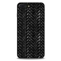 Apple Iphone 8 Plus Kılıf Dragons (2) Kabı Ejderha Deri Siyah