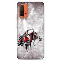Lopard Xiaomi Redmi 9T Uyumlu Kılıf Tattoo's (43) Thin Fit Kılıf Pipolu Kızılderili