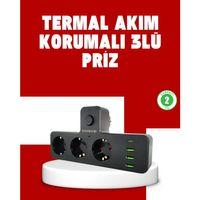 7 Portlu Çoklu Priz Usb Ve Type-c Girişli Akıllı Güç Ünitesi