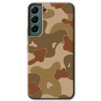 Samsung Galaxy S22 Plus HD Baskılı Kılıf + 9D Tam Ekran Koruyucu - Kamuflaj 10