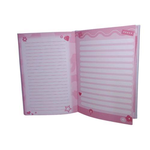 LİNEA PUFFY KABARTMA YÜZEY ( 14*20 CM) 80 YAPRAK RENKLİ ÇİZGİLİ HATIRA DEFTERİ ( Violet Unicorn )