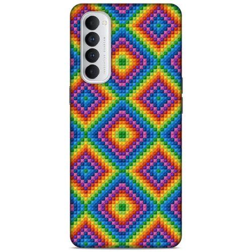 Lopard Oppo Reno 4 Pro Uyumlu Kılıf BloX (2) Kabı Karışık Çok Renkli