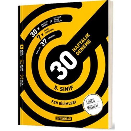 5. Sınıf Fen Bilimleri 30 Haftalık Deneme Hız Yayınları