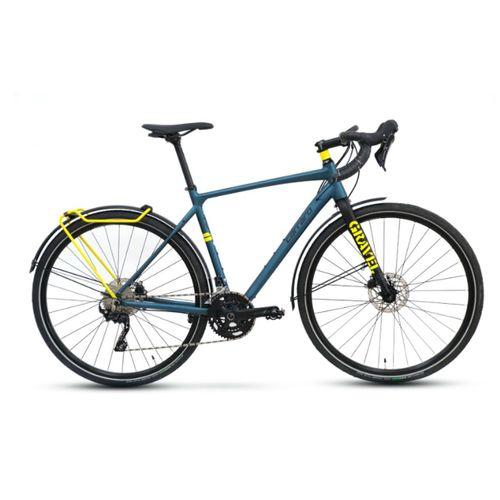 Carraro Gravel GT 28 Jant 20 Vites Mat Satın Mavi-Siyah-Sarı 52 cm