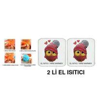 2 Adet Bereli Baykuş Cep Sobası,El Isıtıcı,Sıcak Su Torbası Pvc  10X9,5Cm