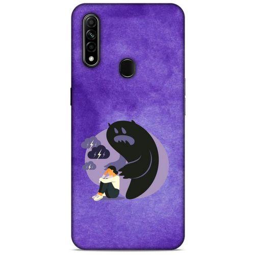 Oppo A31 Kılıf Depresyon (41) Tank Kılıf Koyu Yeşil Pembe