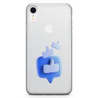 Apple iPhone XR Kılıf Face Beğen Arka Kapak Koruma Desenli Full Koruyucu