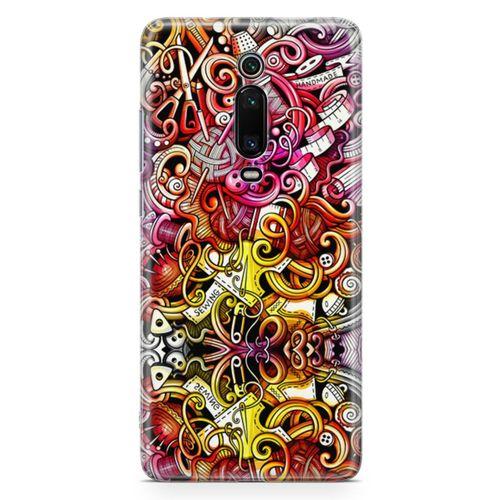 Xiaomi Redmi K20 Kılıf Örgücü Doodle Arka Kapak Koruma Desenli Full Koruyucu