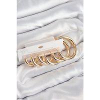 Pirinç Halka Model Gold Renk Kadın Set Küpe
