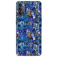 Graffitix (2) Desenli Silikon Kapak Oppo Reno 4 Kılıf