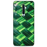 Lopard Oppo Reno 2z Uyumlu Kılıf Bahar (37) Silicone Cover Bambu Yaprak