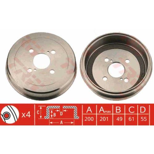 Corolla Fren Kampanasi Arka 200Mm 92-