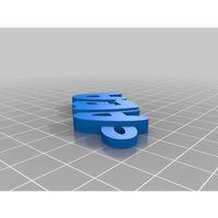 ALba Kişiselleştirilmiş Iamburny S Metin Anahtarlık 3D Baskı (Bu ürün Sadece Plastik parçadır - Almadan Önce Soru Sorabilirsiniz)
