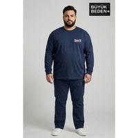 Erkek Büyük Beden 1970 Brooklyn Baskılı 2 İplik Bisiklet Yaka Tişört SPR26BTS942-3