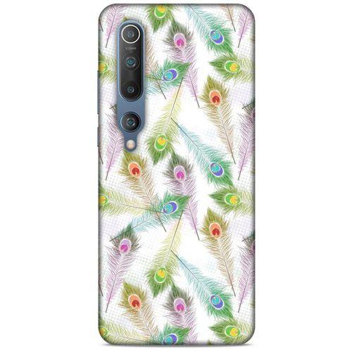 Xiaomi Mi 10 Kılıf Desenli Özel Seri Tüyler (23) Ultra Koruma Kılıfı
