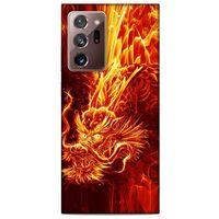 Samsung Galaxy Note 20 Ultra Kılıf Dragons (12) Koruyucu Silikon Ateş Ejderhası