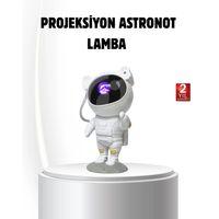 Bluetooth Müzikli Astronot Projeksiyon Lambası Yıldız Ve Ay Efektli