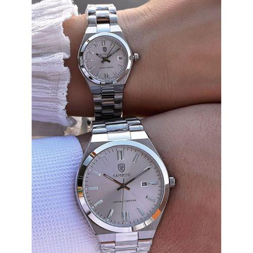 Raymond Ciflere Özel Sevgili Kombini 2 Yıl Garantili 5 Atm Suya Dayanklı Çift Saati CFT.06