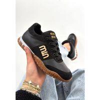 Marje Siyah Cilt Bağcıklı Spor Ayakkabı