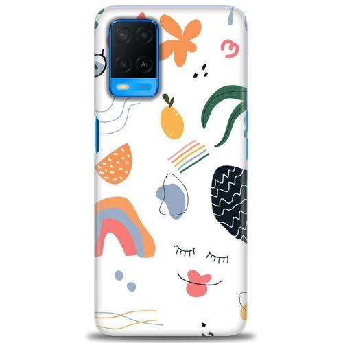 Oppo A54 Kılıf HD Baskılı Kılıf - Drawing + Tam Ekran Koruyucu