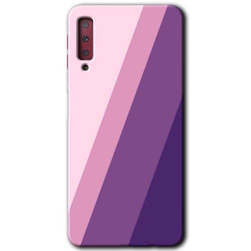 Galaxy A7 2018 Kılıf HD Desen Baskılı Arka Kapak - Oblique + Kırılmaz Cam