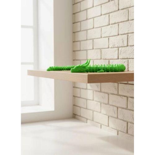 Yeşil Hareketli Ejderha Figürü Esnek Gövdeli Fantastik Dekor 60 Cm